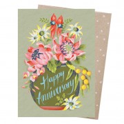 Greeting Card | Anniversary Vase